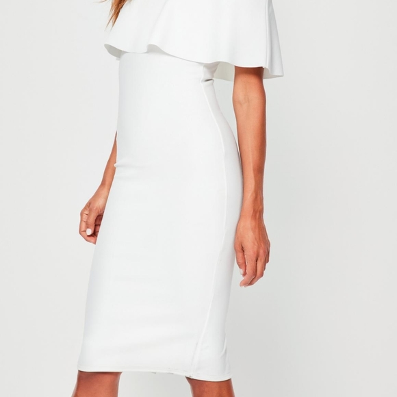 Misguided All White Dress NWOT - Picture 2 of 7